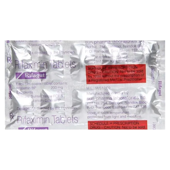 rifagut 200mg tablet 10's